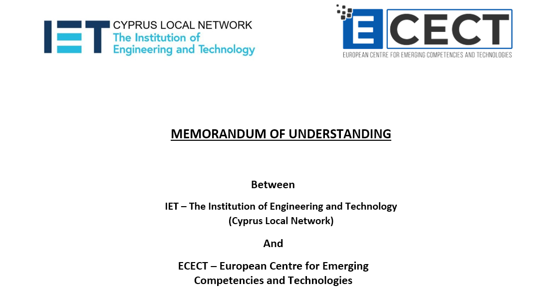 MOU  between ECECT and  IET Cyprus Local Network